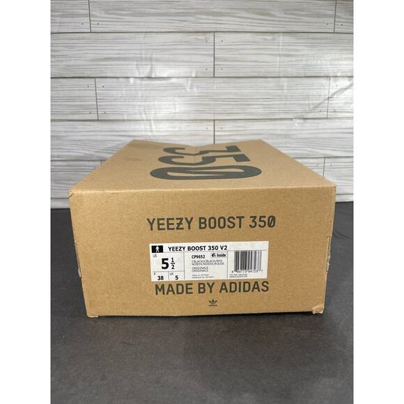 Adidas Yeezy Boost 350 V2 Core Black Men Size 5.5 [Box Only!] - Picture 1 of 4